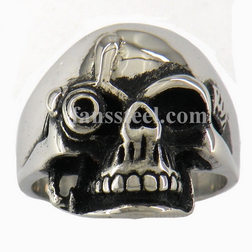 FSR08W44 Eyed Ghost Skull Ring - Click Image to Close